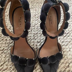 ALAIA VELVET HEELS